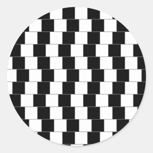 Sticker Rond Lignes parallèles (Devant)