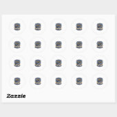 Sticker Rond Ligue de hockey (Feuille)