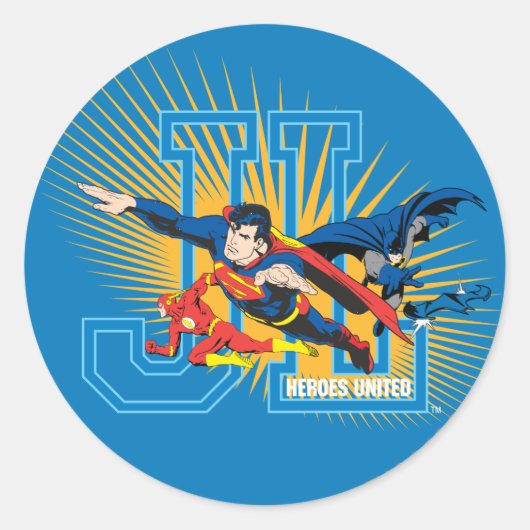 Sticker Rond Ligue de Justice (Devant)
