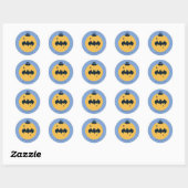 Sticker Rond Ligue de Justice Batman Holiday Bauble (Feuille)