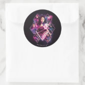 Sticker Rond Ligue de Justice | Panneaux de groupe galactique d (Sac)