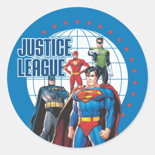 Sticker Rond Ligue de la Justice (Devant)