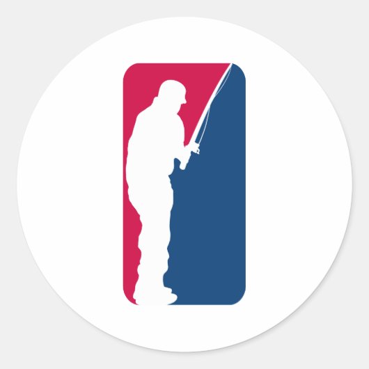 Sticker Rond Ligue majeure de pêche (Devant)