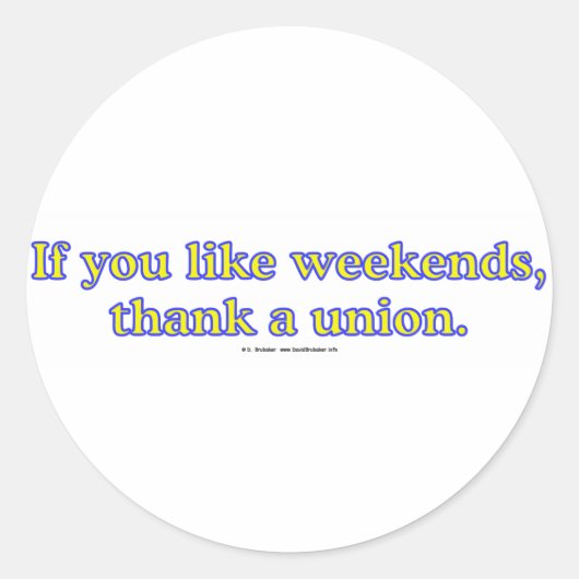 Sticker Rond LikeWeekends (Devant)