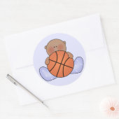 Sticker Rond Lil Basketball Baby Boy - Ethnique (Enveloppe)