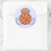 Sticker Rond Lil Basketball Baby Boy - Ethnique (Sac)