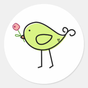 Sticker Rond Lil' Birdie