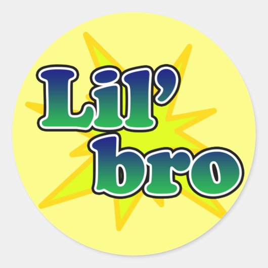 Sticker Rond Lil Bro (Devant)