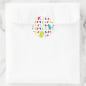 Sticker Rond Lil Dino Lizards (Sac)