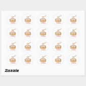 Sticker Rond Lil Dumplin – Conception de Bébé Dumpling Mignon | (Feuille)