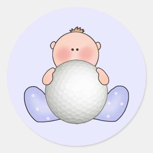 Sticker Rond Lil Golf Baby Boy (Devant)