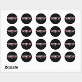 Sticker Rond Lil Jon "Top Gun" (Feuille)