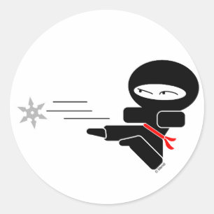 Sticker Rond Lil' Ninja