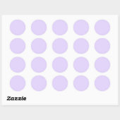 Sticker Rond Lila clair (Feuille)