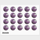 Sticker Rond Lilac Blossoms (Feuille)
