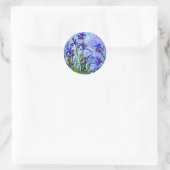Sticker Rond Lilac Irises par Claude Monet (Sac)