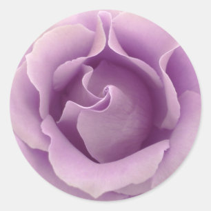 Sticker Rond LILAC PURPLE Rose - Mariage Enveloppe Sceau