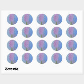 Sticker Rond Lilac rose Hyacinth (Feuille)