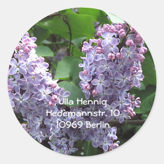 Sticker Rond Lilacs (Devant)