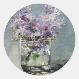 Sticker Rond Lilacs en verre par Edouard Manet