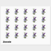 Sticker Rond Lilacs frais (Feuille)