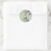 Sticker Rond Lilas au printemps (Sac)