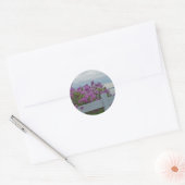 Sticker Rond Lilas par l'eau (Enveloppe)