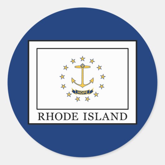Sticker Rond L'île Rhode (Devant)