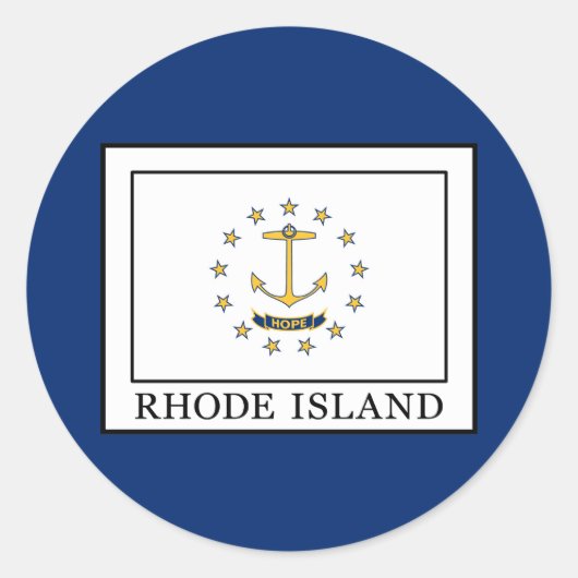 Sticker Rond L'île Rhode (Devant)