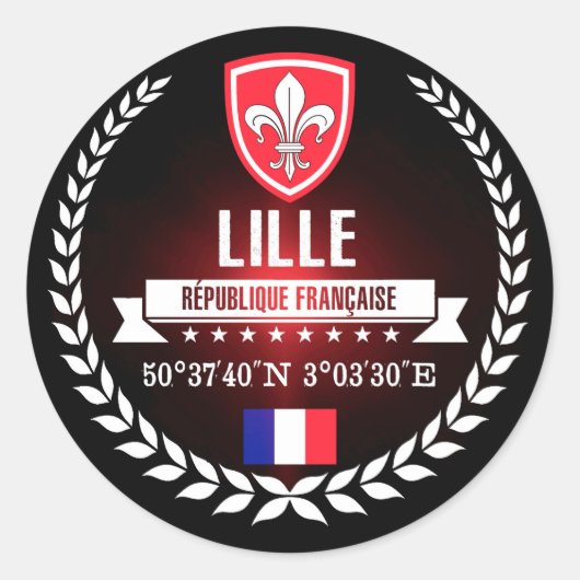 Sticker Rond Lille (Devant)