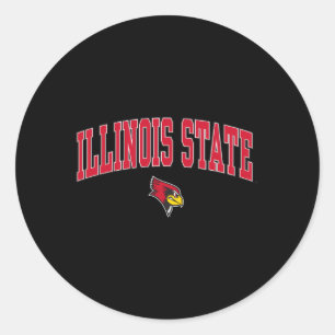 Sticker Rond L'Illinois State Redbirds Arche Sur Heather Grey