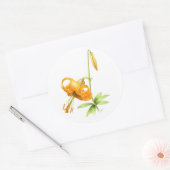 Sticker Rond Lily de tigre sauvage (Enveloppe)