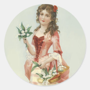 Sticker Rond Lily de Vally Maiden