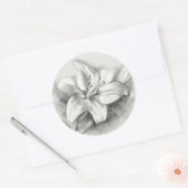 Sticker rond Lily Dessin (Enveloppe)