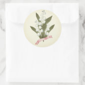 Sticker Rond Lily of the valley (Sac)