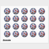 Sticker Rond Lily Pads Étoile de David (Feuille)