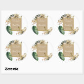 Sticker Rond Lily Perfume Label (Feuille)