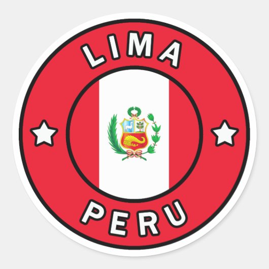 Sticker Rond Lima Pérou (Devant)