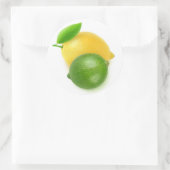 Sticker Rond Lime et citron vert (Sac)