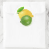 Sticker Rond Lime et citron vert (Sac)