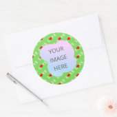 Sticker Rond Lime Green LOVE (Enveloppe)