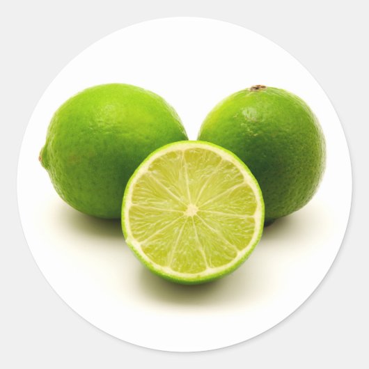 Sticker Rond Lime perse (Devant)