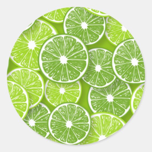 Sticker Rond Lime pop (Devant)