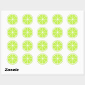 Sticker Rond LIME SLICE by SHARON SHARPE (Feuille)