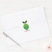 Sticker Rond Lime Yours Cute Kawaii Lime (Enveloppe)
