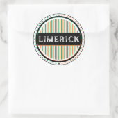 Sticker Rond Limerick City Pride Emblem – Irish Identity (Sac)