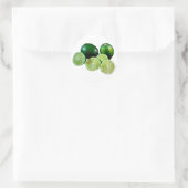 Sticker Rond limetten limes fruits (Sac)