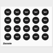 Sticker Rond L'immigration a construit cette nation Pro Immigra (Feuille)