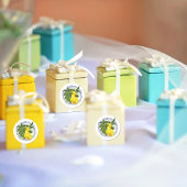 Sticker Rond Limon & Broderie Anglaise Élégant