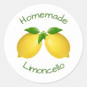 Sticker Rond Limoncello fait maison (Devant)